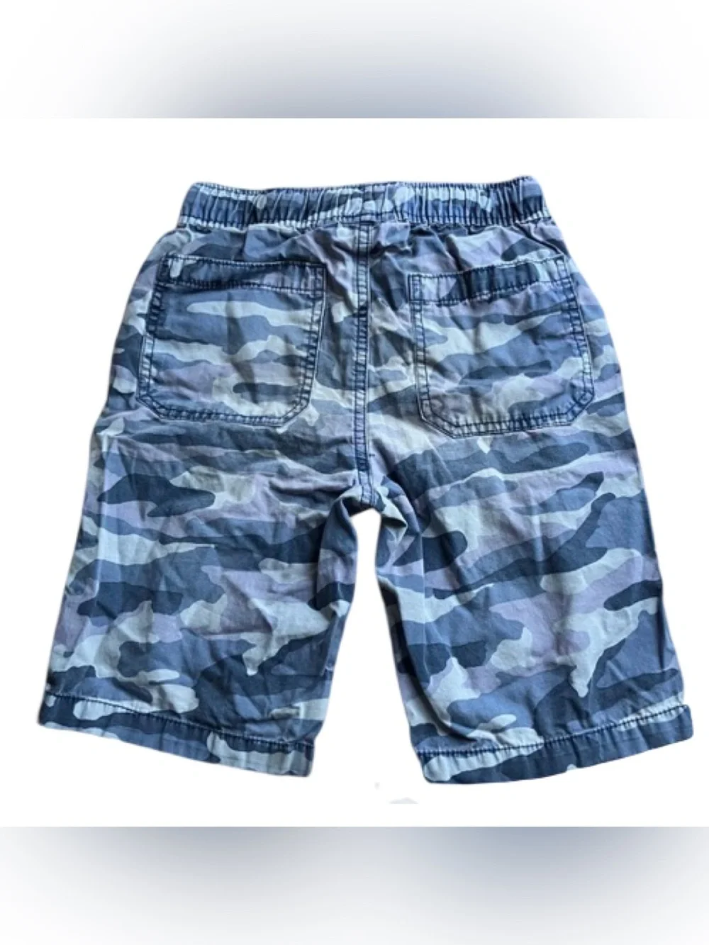 Boys Camouflage Blue Urban Shorts Sz 10 Pockets Stretch Children’s Place Summer